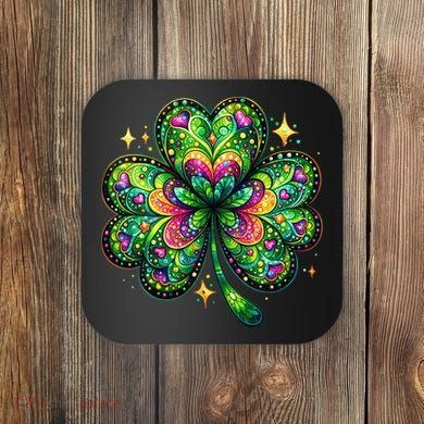 St Patricks Day Shamrock Irish Clover Coaster