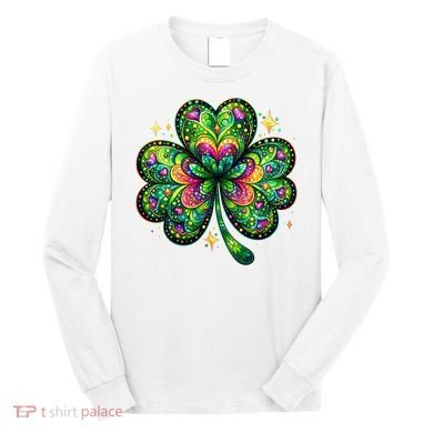 St Patricks Day Shamrock Irish Clover Long Sleeve Shirt