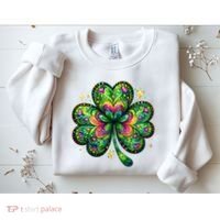 St Patricks Day Shamrock Irish Clover Sweatshirt thumb 2