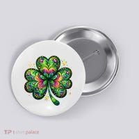 St Patricks Day Shamrock Irish Clover Button thumb 0