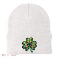 St Patricks Day Shamrock Irish Clover Beanie thumb 0