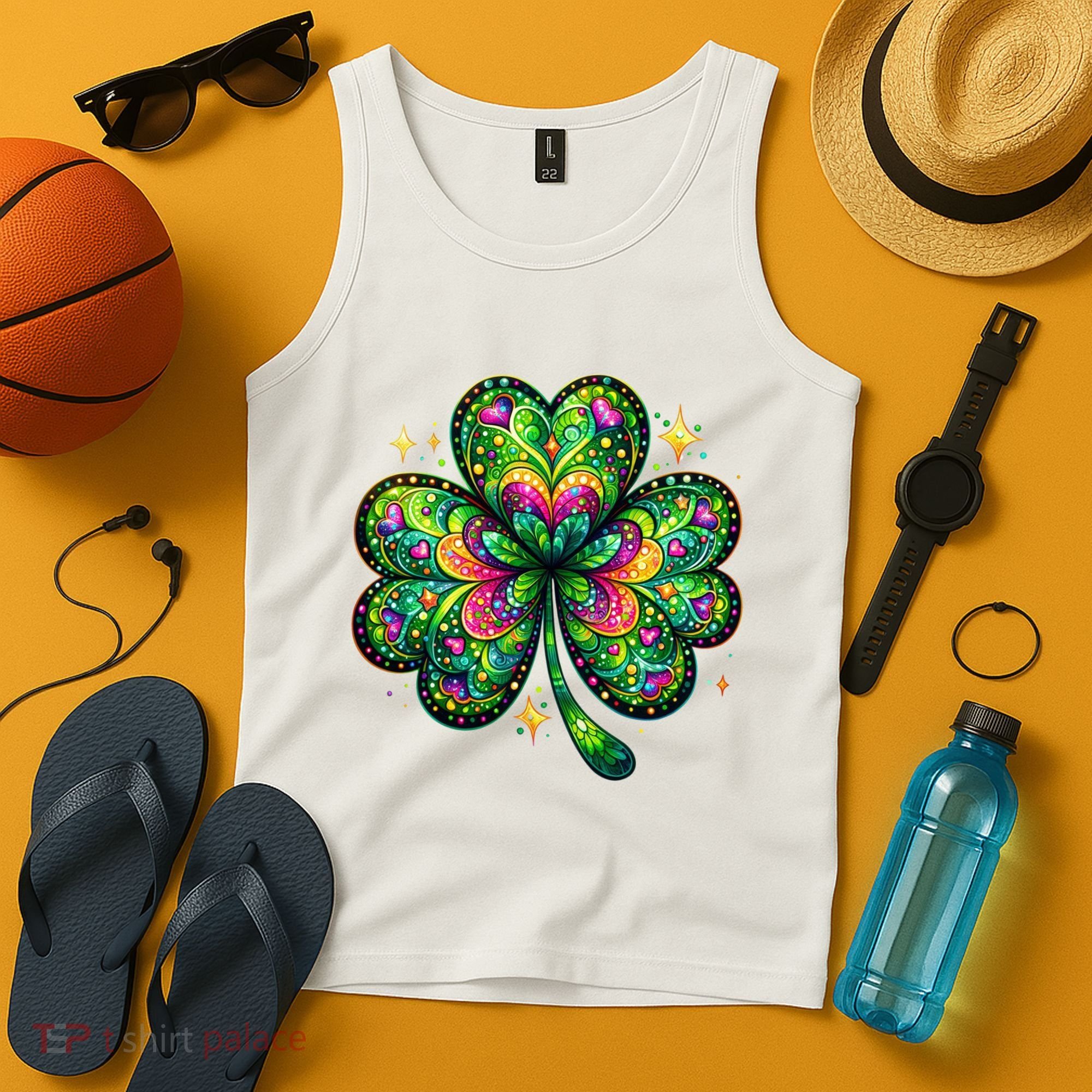 St Patricks Day Shamrock Irish Clover Tank Top