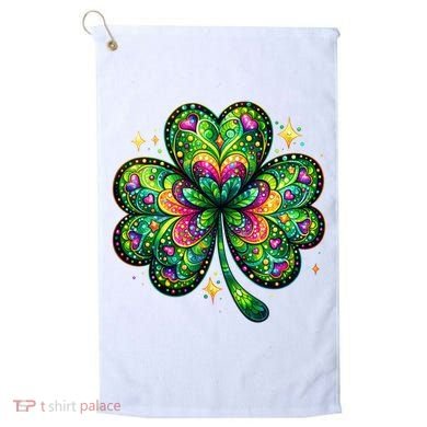 St Patricks Day Shamrock Irish Clover Golf Towel