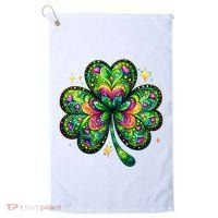 St Patricks Day Shamrock Irish Clover Golf Towel thumb 0