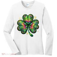 St Patricks Day Shamrock Irish Clover Women's Long Sleeve Shirt thumb 0