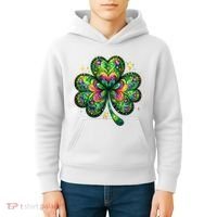 St Patricks Day Shamrock Irish Clover Kids Hoodie thumb 4