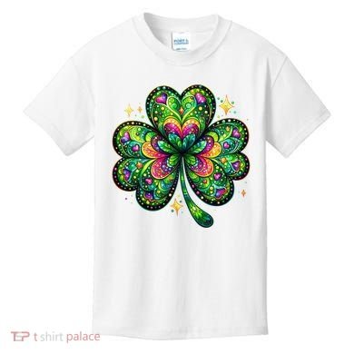 St Patricks Day Shamrock Irish Clover Kids T-Shirt
