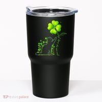 St Patricks Day Black Cat My Lucky Charm Shamrock Wo Girl Tumbler thumb 0