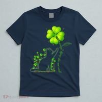 St Patricks Day Black Cat My Lucky Charm Shamrock Wo Girl T-Shirt thumb 5