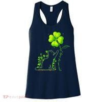 St Patricks Day Black Cat My Lucky Charm Shamrock Wo Girl Women's Tank Top thumb 0
