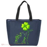 St Patricks Day Black Cat My Lucky Charm Shamrock Wo Girl Tote Bag thumb 0