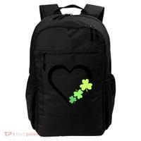 St Patricks Day, Funny St Patricks Day, St Patricks Day Heart Clover Backpack thumb 0