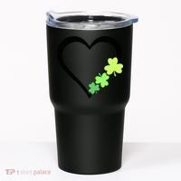 St Patricks Day, Funny St Patricks Day, St Patricks Day Heart Clover Tumbler thumb 0