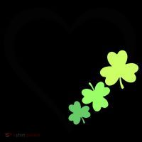 St Patricks Day, Funny St Patricks Day, St Patricks Day Heart Clover Baby Bodysuit thumb 2