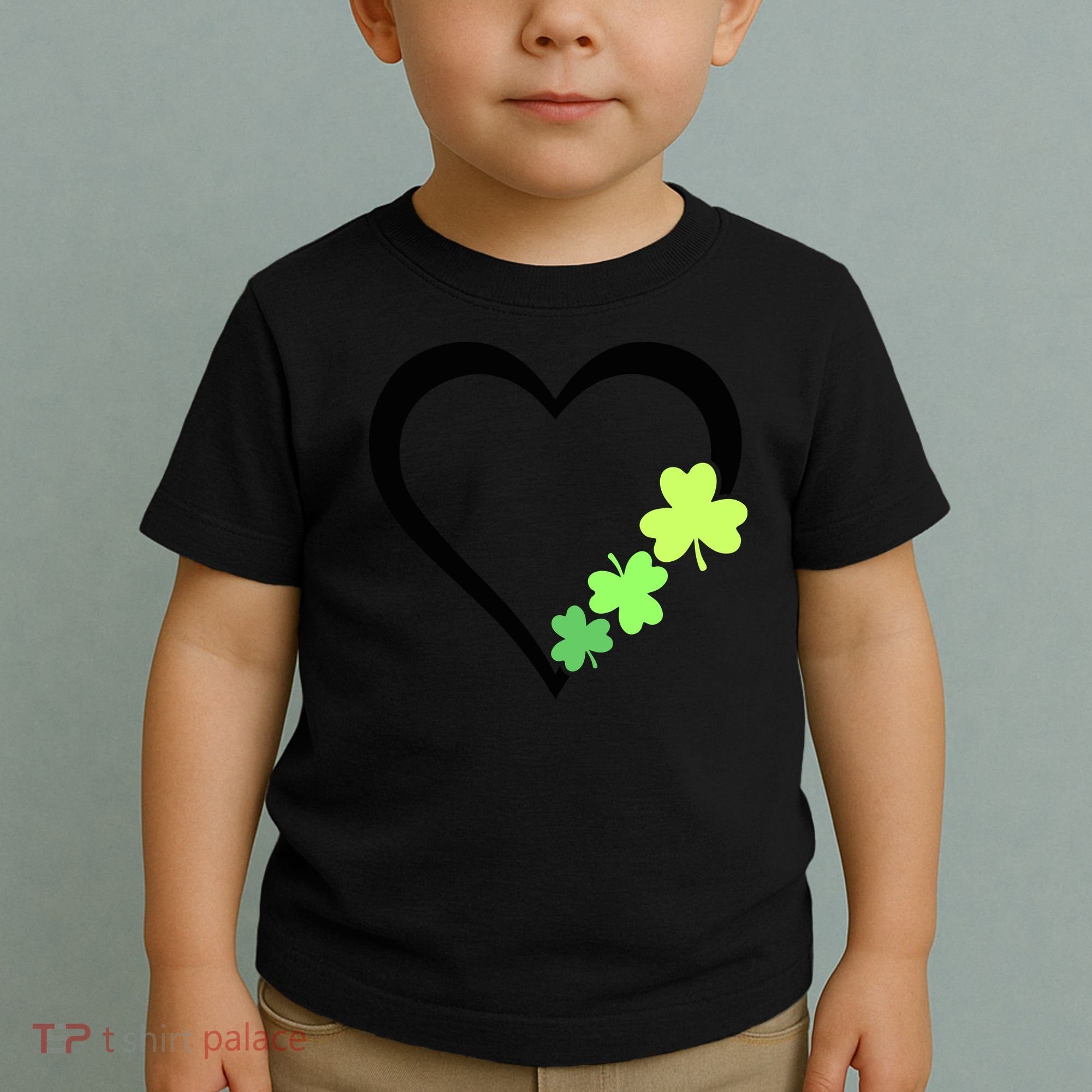 St Patricks Day, Funny St Patricks Day, St Patricks Day Heart Clover Toddler T-Shirt