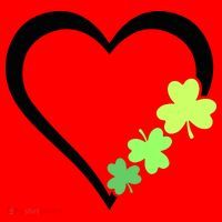 St Patricks Day, Funny St Patricks Day, St Patricks Day Heart Clover Santa Hat thumb 1