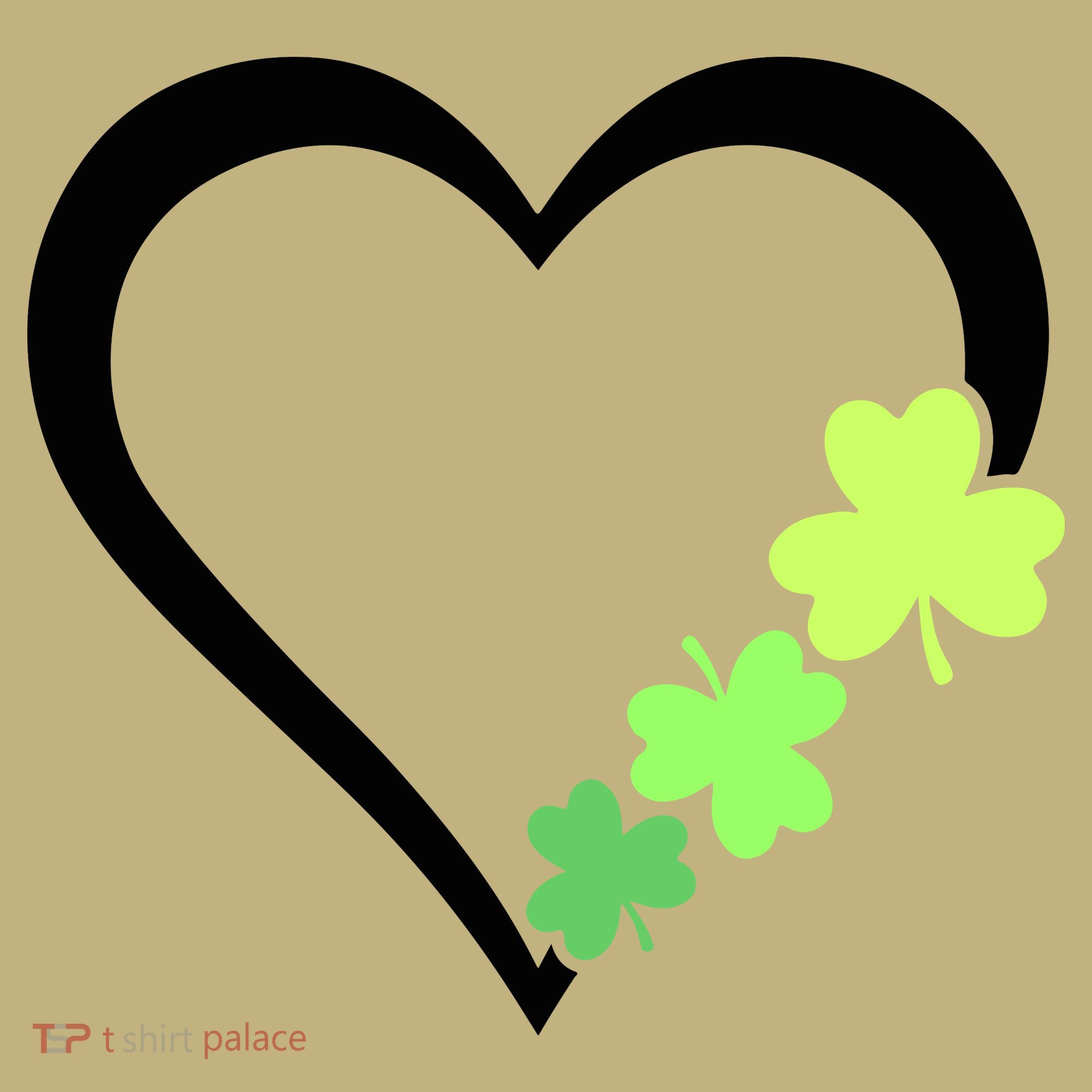 St Patricks Day, Funny St Patricks Day, St Patricks Day Heart Clover Mousepad
