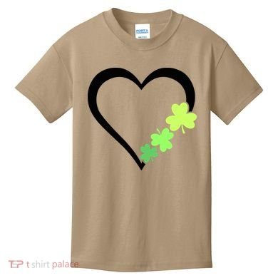 St Patricks Day, Funny St Patricks Day, St Patricks Day Heart Clover Kids T-Shirt