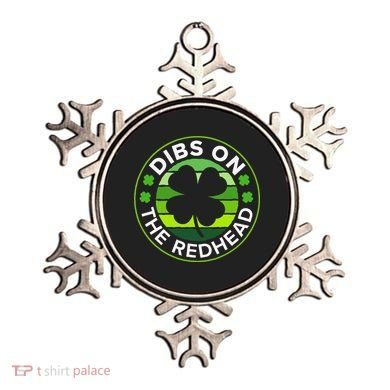 St Patricks Day Funny Irish Dibs On The Redhead Ornament