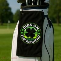 St Patricks Day Funny Irish Dibs On The Redhead Golf Towel thumb 2