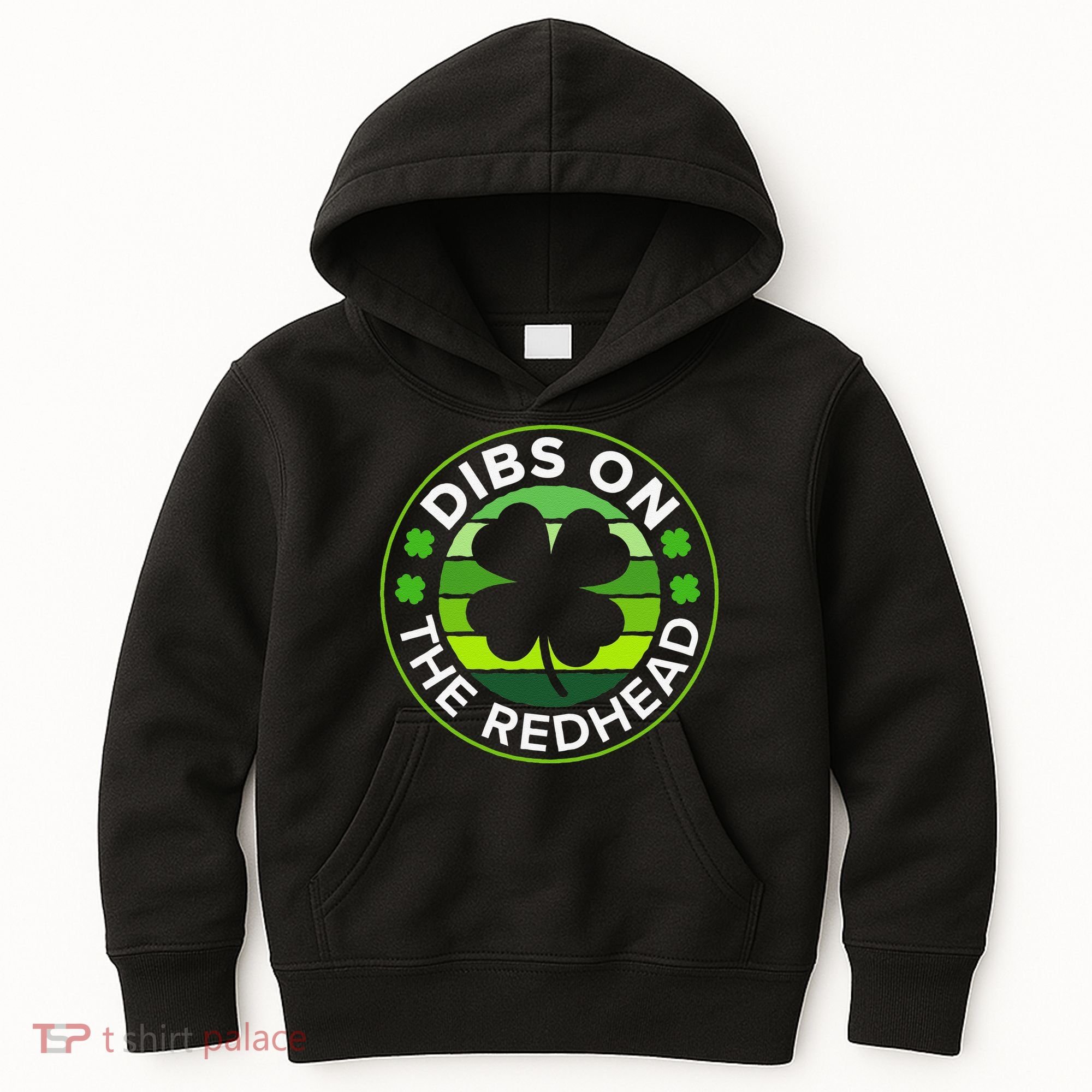 St Patricks Day Funny Irish Dibs On The Redhead Kids Hoodie