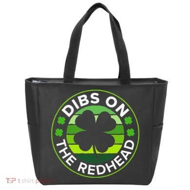 St Patricks Day Funny Irish Dibs On The Redhead Bag