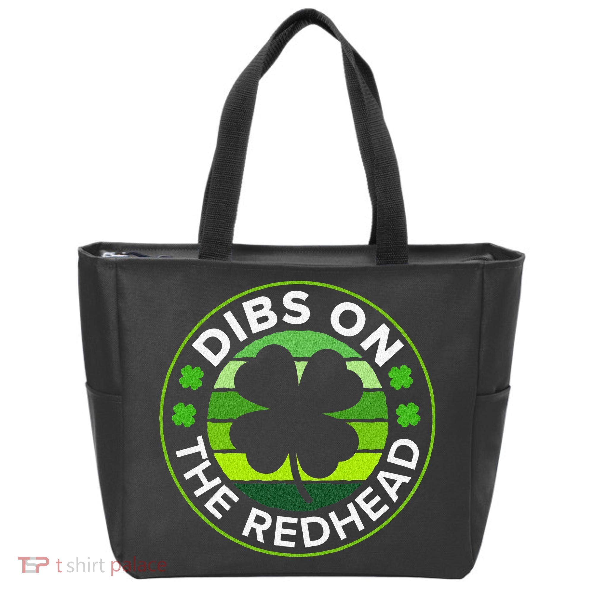 St Patricks Day Funny Irish Dibs On The Redhead Tote Bag