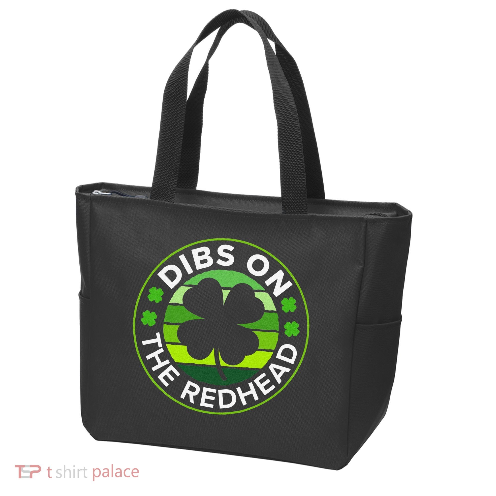 St Patricks Day Funny Irish Dibs On The Redhead Tote Bag