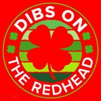 St Patricks Day Funny Irish Dibs On The Redhead Santa Hat thumb 1
