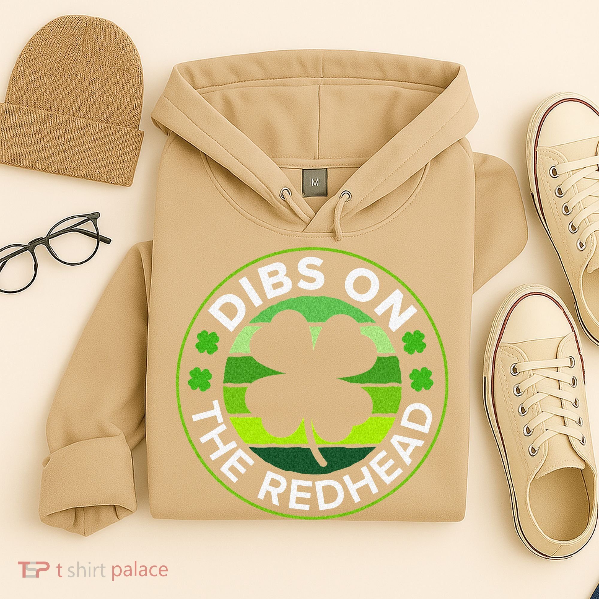 St Patricks Day Funny Irish Dibs On The Redhead Hoodie