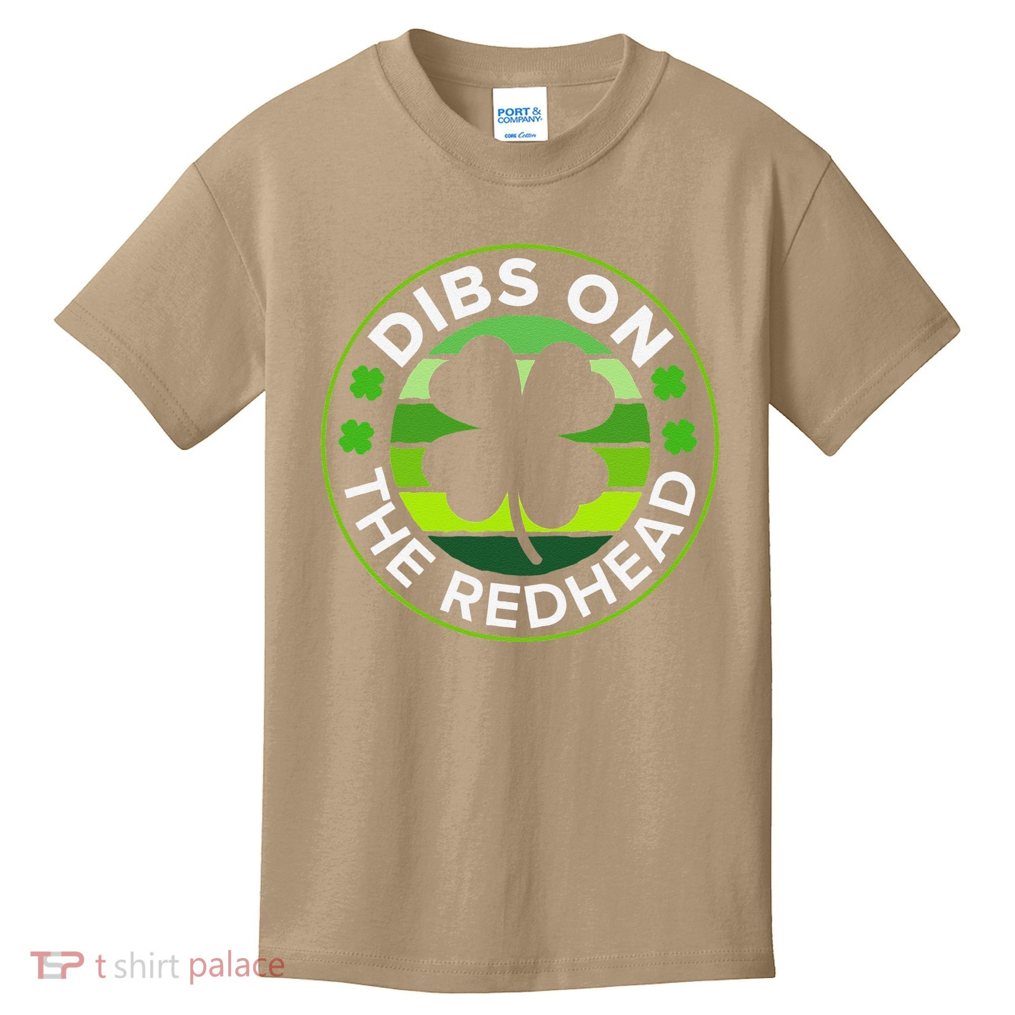 St Patricks Day Funny Irish Dibs On The Redhead Kids T-Shirt
