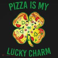 St Patrick's Day Is My Lucky Charm Pizza Shamrock Women's Hoodie thumb 2