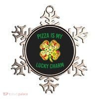 St Patrick's Day Is My Lucky Charm Pizza Shamrock Ornament thumb 0