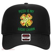 St Patrick's Day Is My Lucky Charm Pizza Shamrock Hat thumb 0