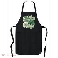 St Patricks Day Retro Smile Disco Party Apron thumb 0
