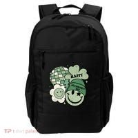 St Patricks Day Retro Smile Disco Party Backpack thumb 0