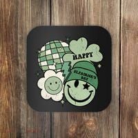 St Patricks Day Retro Smile Disco Party Coaster thumb 0