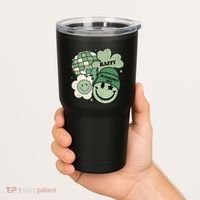 St Patricks Day Retro Smile Disco Party Tumbler thumb 2