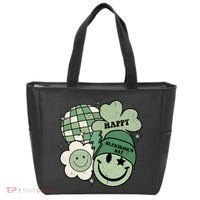 St Patricks Day Retro Smile Disco Party Tote Bag thumb 0