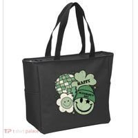 St Patricks Day Retro Smile Disco Party Tote Bag thumb 2