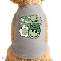 St Patricks Day Retro Smile Disco Party Doggie Tank thumb 0