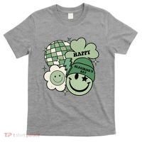 St Patricks Day Retro Smile Disco Party T-Shirt thumb 0