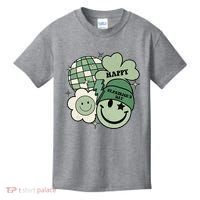 St Patricks Day Retro Smile Disco Party Kids T-Shirt thumb 0