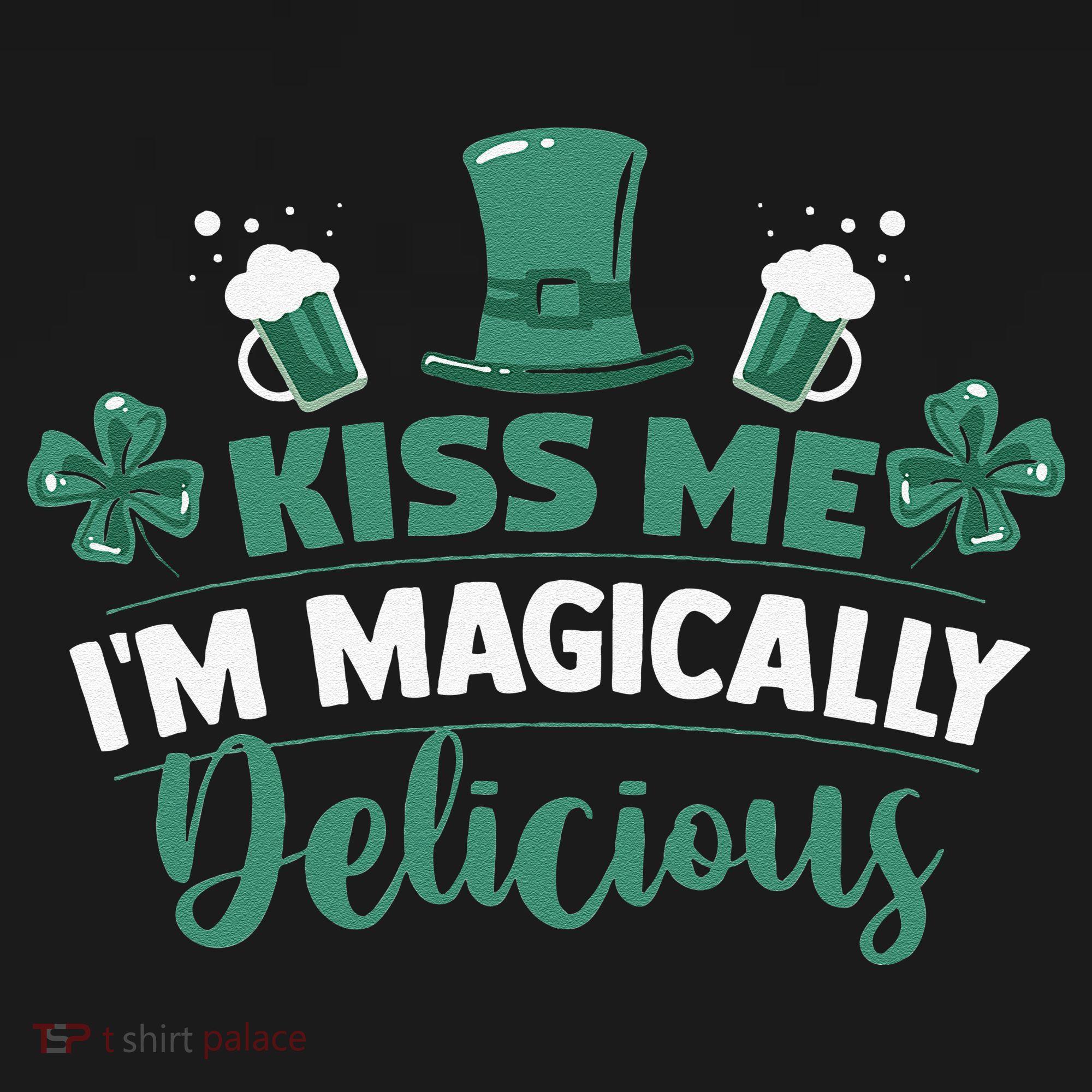 Saint Patrick's Day Shamrock Me I'm Magically Delicious Coaster