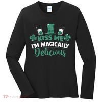 Saint Patrick's Day Shamrock Me I'm Magically Delicious Women's Long Sleeve Shirt thumb 0
