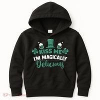 Saint Patrick's Day Shamrock Me I'm Magically Delicious Kids Hoodie thumb 0