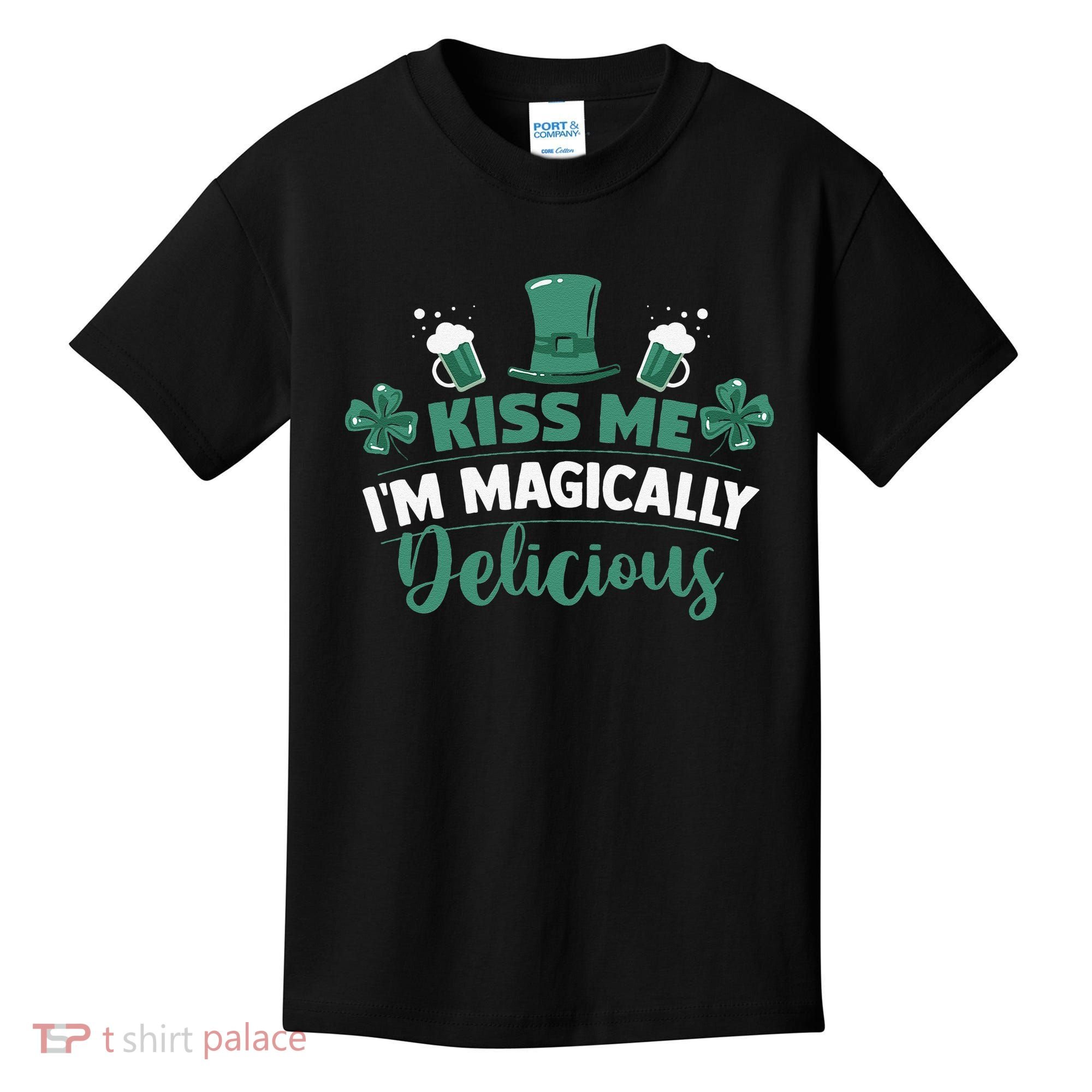Saint Patrick's Day Shamrock Me I'm Magically Delicious Kids T-Shirt