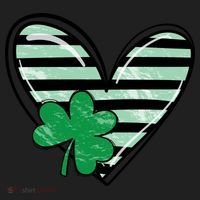 St Patrick's Day Clover Heart Holiday Women's Sweatshirt thumb 2