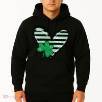 St Patrick's Day Clover Heart Holiday Hoodie thumb 2