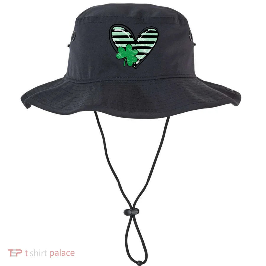 St Patrick's Day Clover Heart Holiday Bucket Hat